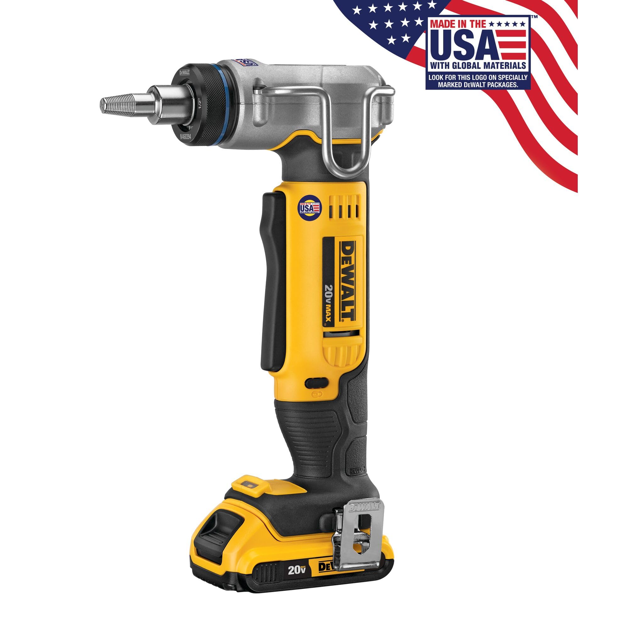 DEWALT PEX Expander compatible with Milwaukee and Uponor heads.
