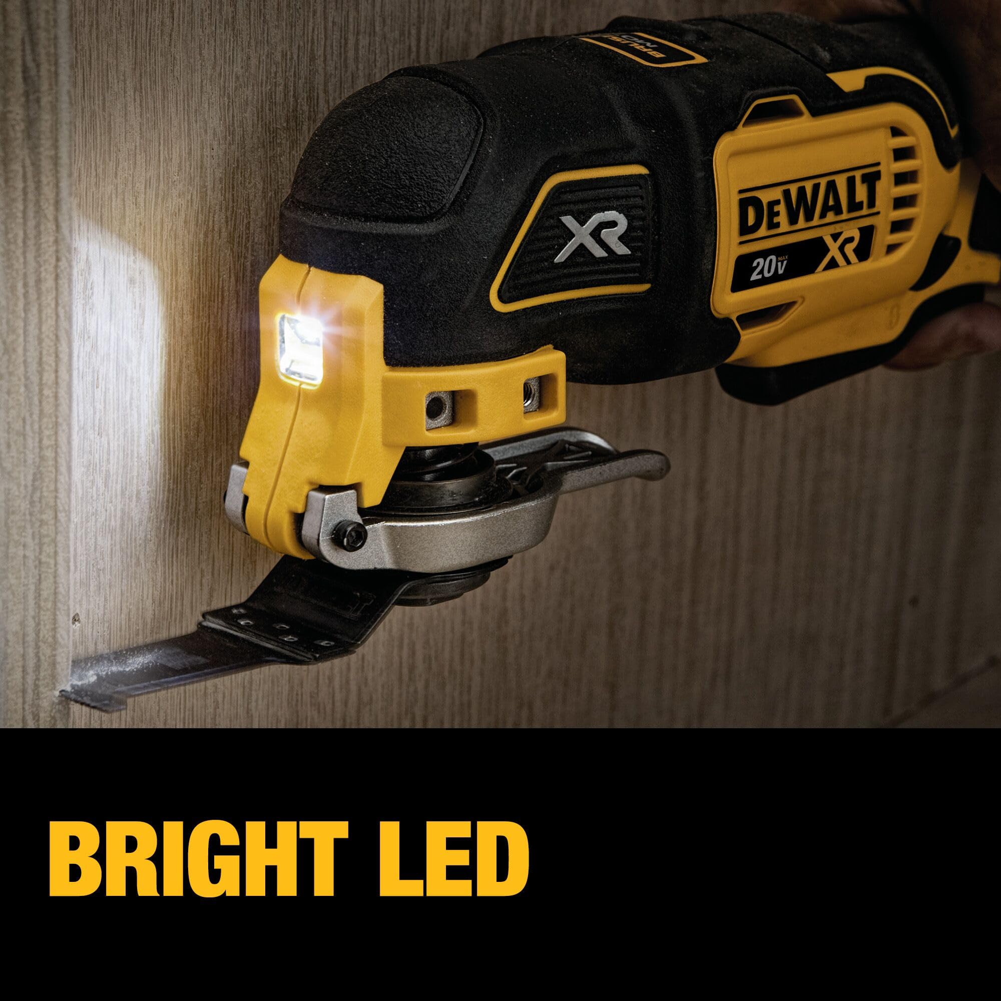 DEWALT Quick Change system allows fast blade swaps