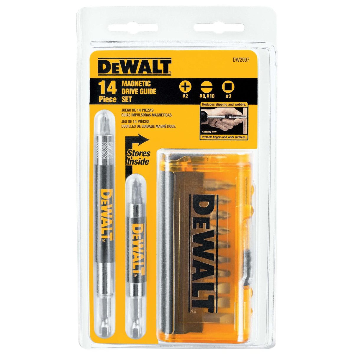 DEWALT DW2097CS magnetic drive guides provide precise starting and reduced wobble