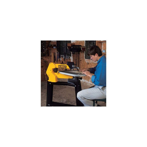 DEWALT scroll saw stand adjustable-legs shows easy height customization