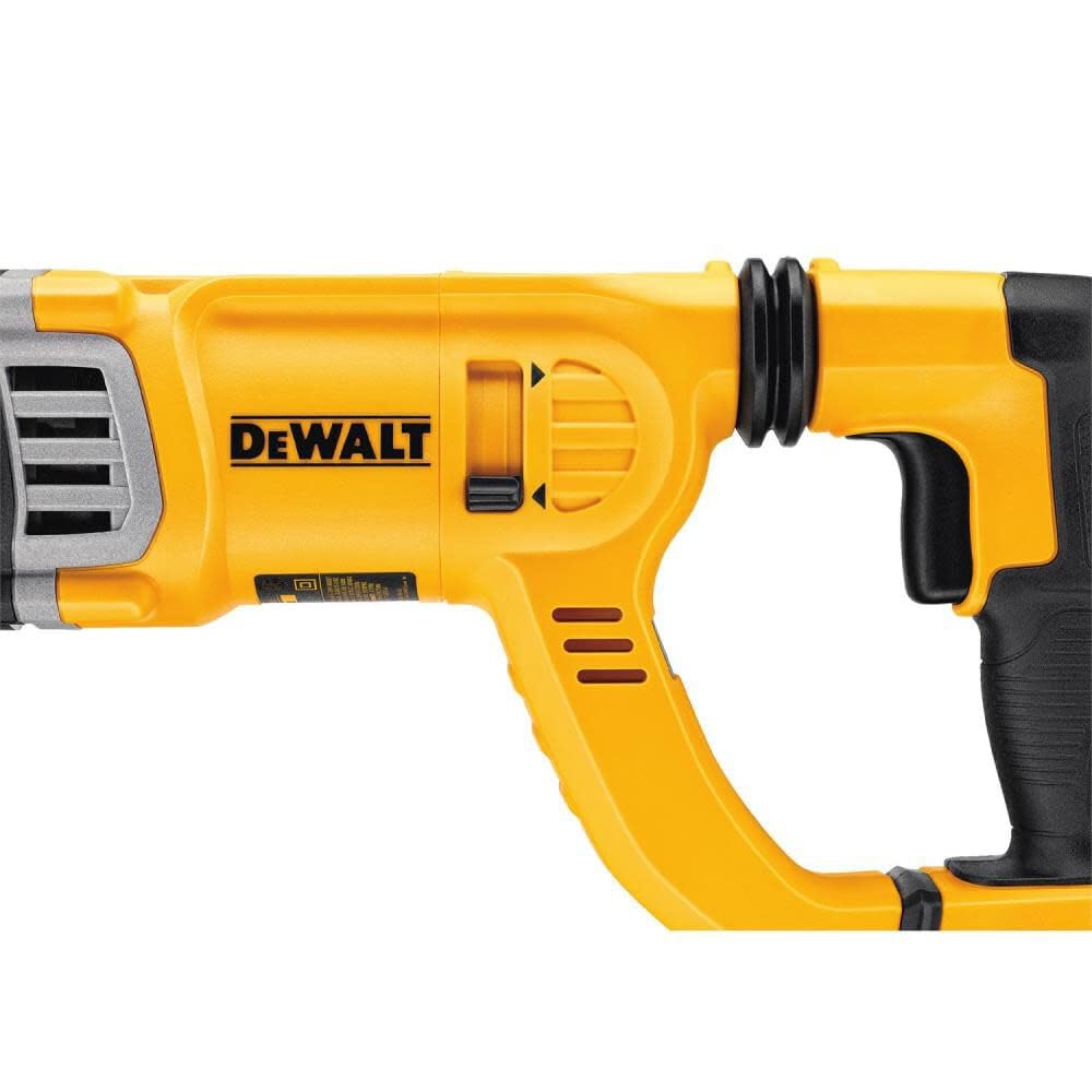 DEWALT D25263K action drilling with 3.0 joules for rapid progress.