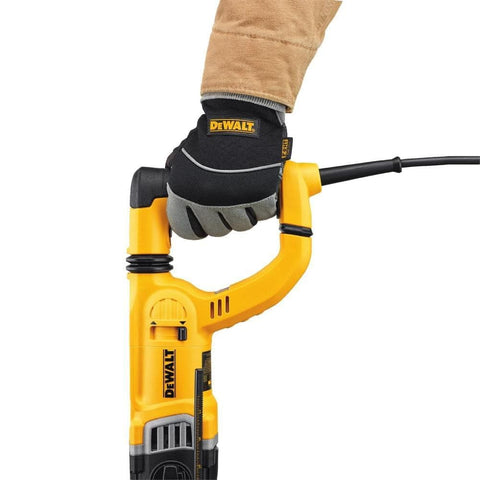 DEWALT D25263K vibration-control handles reduce fatigue during use.