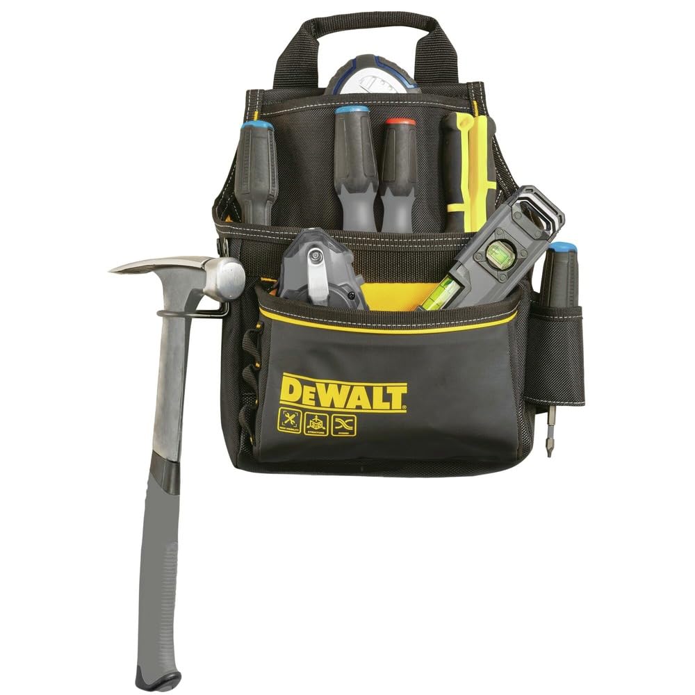 DEWALT Single Pouch interior pocket layout highlights quick access and visibility.