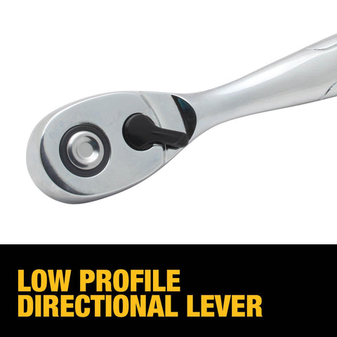 DEWALT sockets with hard stamped markings help you identify the right size fast.