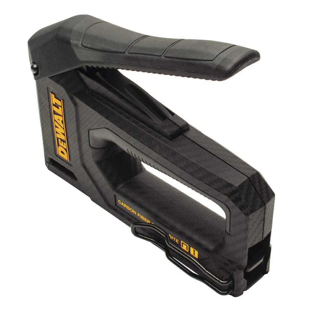 DEWALT 2-in-1 tacker in use for versatile fastening
