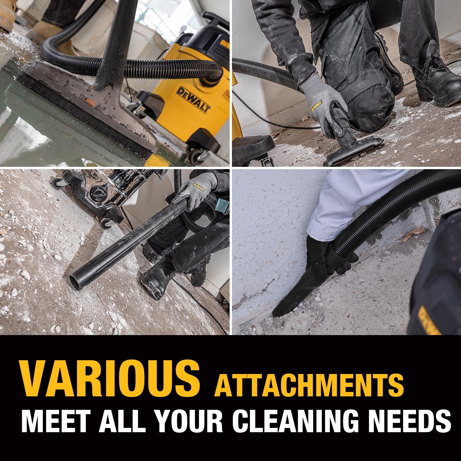 DEWALT Stealthsonic 360-degree casters enabling smooth mobility.