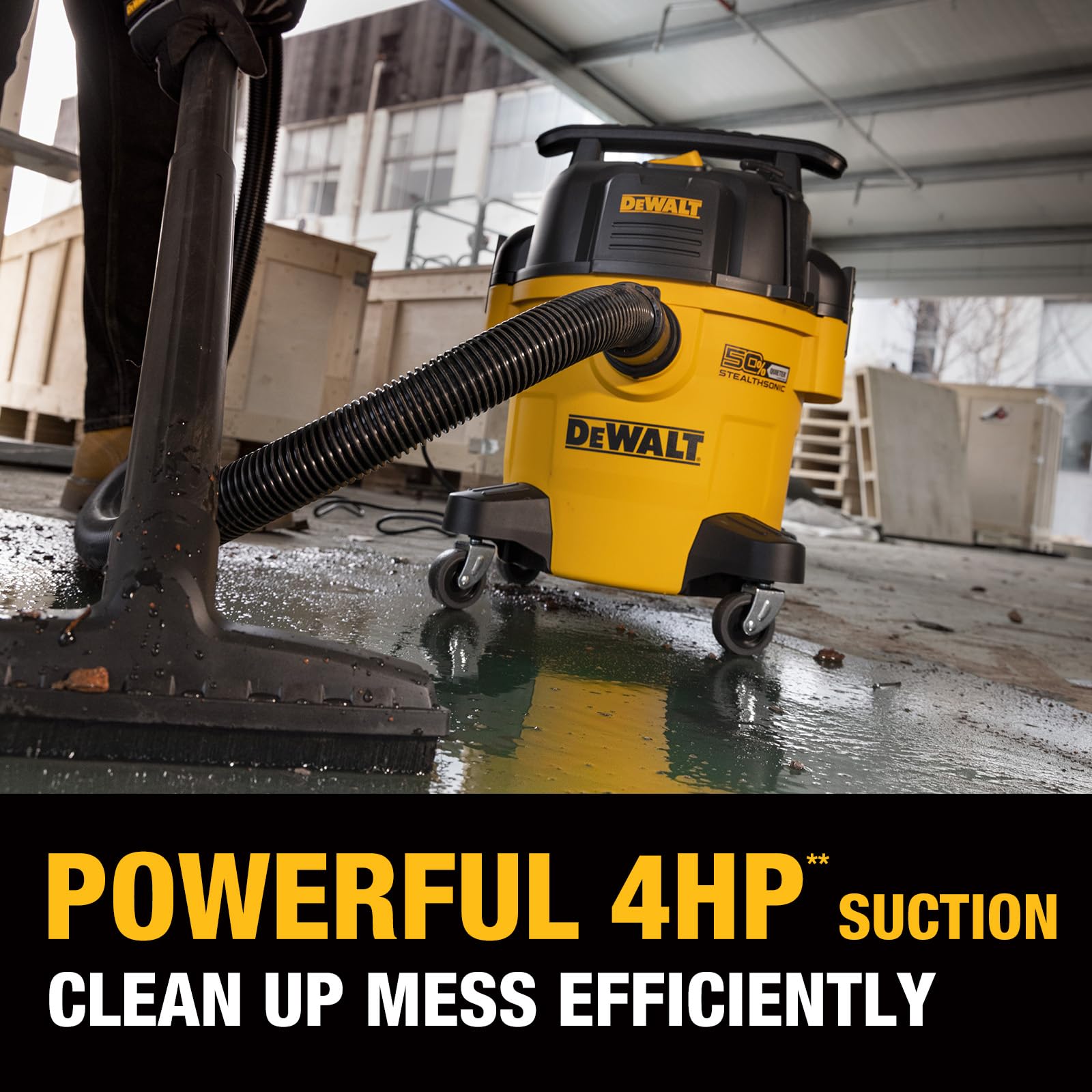DEWALT Stealthsonic cord and hose extension for extended reach.