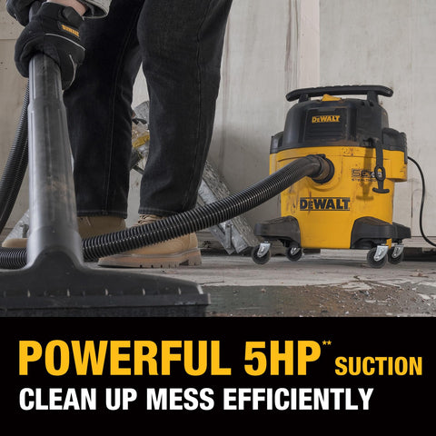 DEWALT STEALTHSONIC vacuum hose and quick-connect port for fast setup