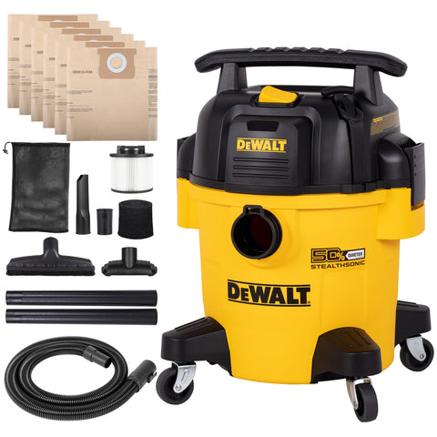 DEWALT Stealthsonic vacuum with full accessory kit for home cleanup