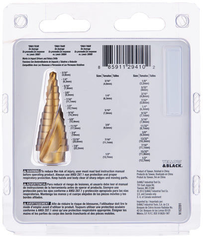 Split-point tip design helps start holes quickly with reduced wandering.