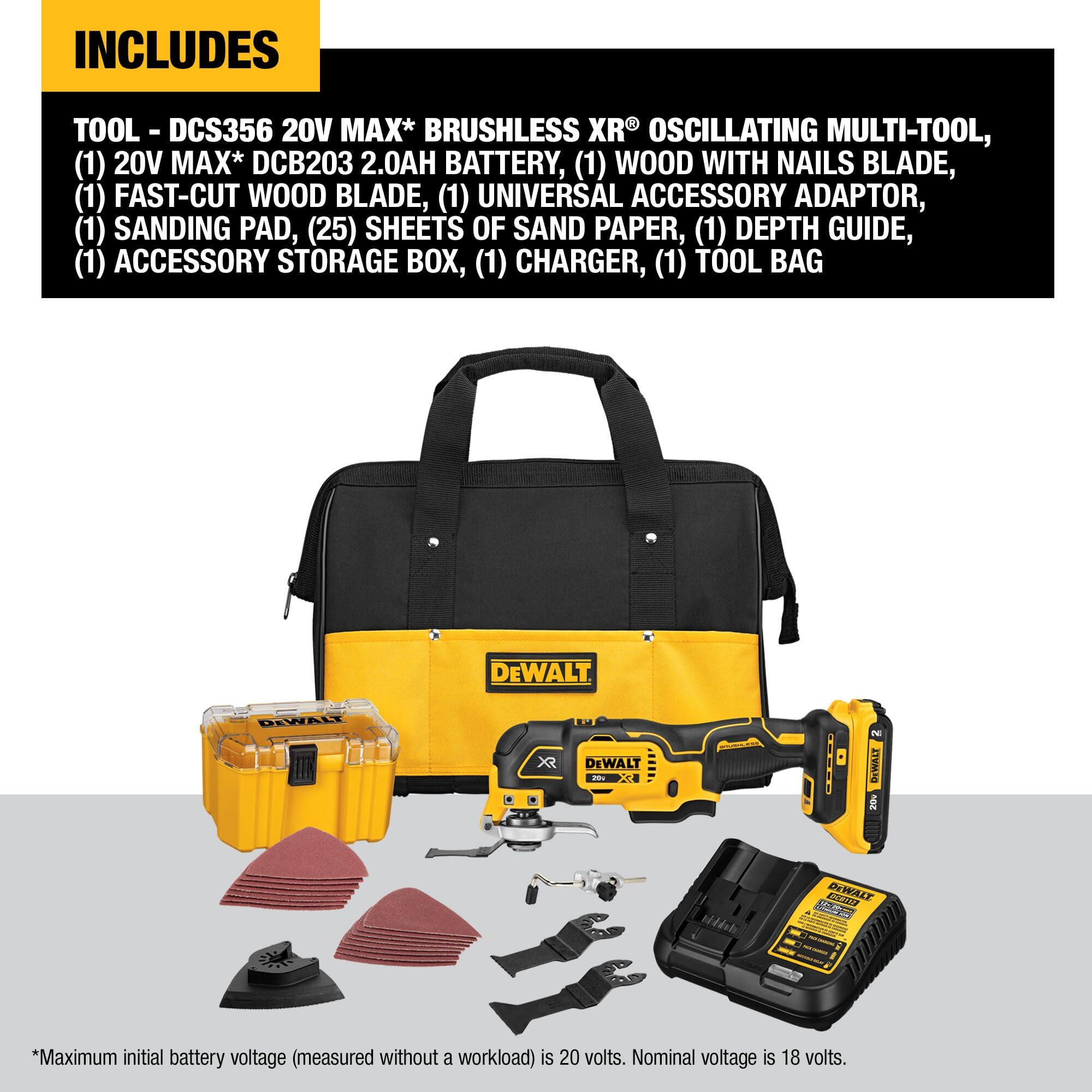 DEWALT three speed selector enables material specific performance