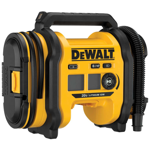 DEWALT inflates tires, bikes, and sports equipment with ease