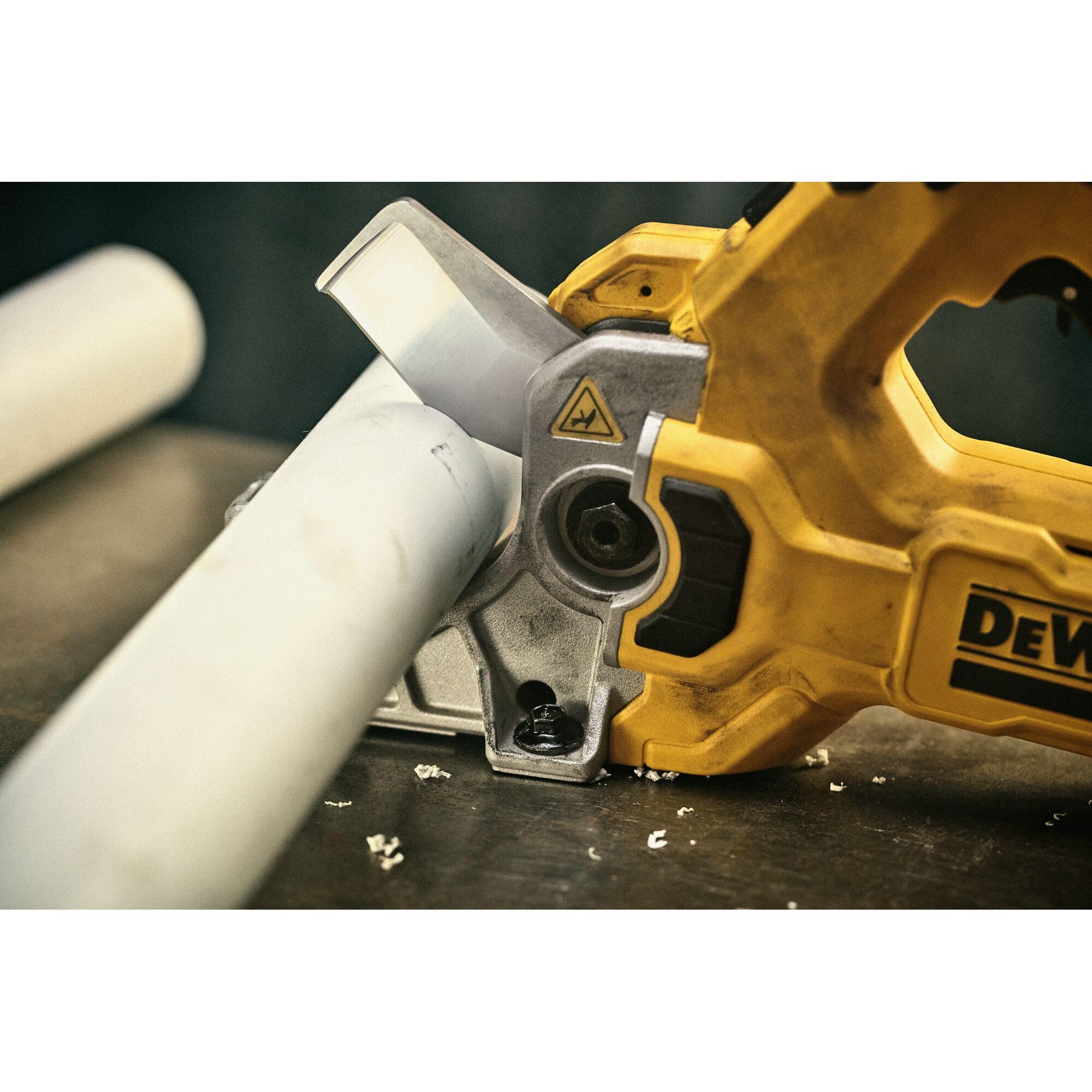 DEWALT cutter suited for mechanical, electrical, and plumbing job sites.