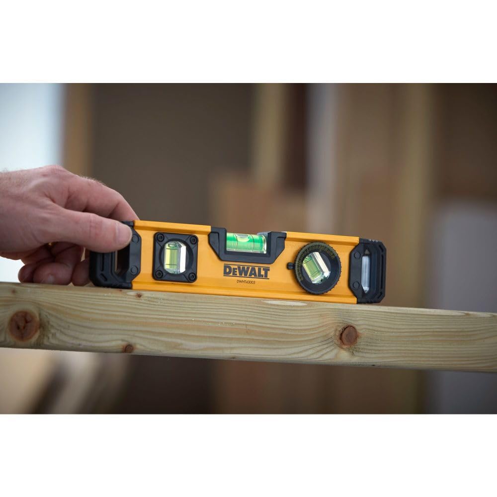 DEWALT Torpedo Extruded 9in in hand demonstrates one-handed use and control.