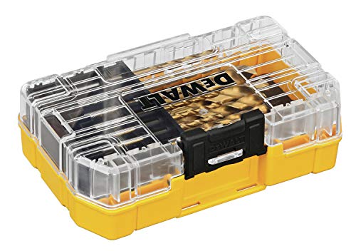 DEWALT compact tough case keeps drill bits organized and ready.