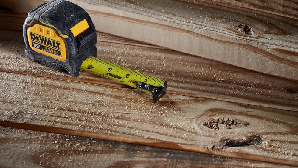 DEWALT Tough Tape in use on a construction site