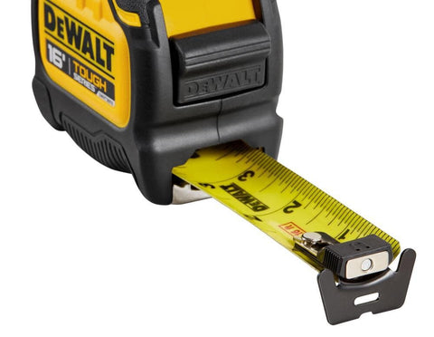 DEWALT Tough Tape 16ft scale with inch fractions shown