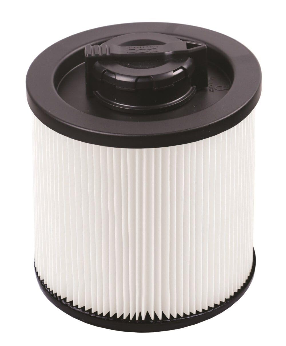 DEWALT DXVC4001 cartridge filter improves airflow and debris capture.