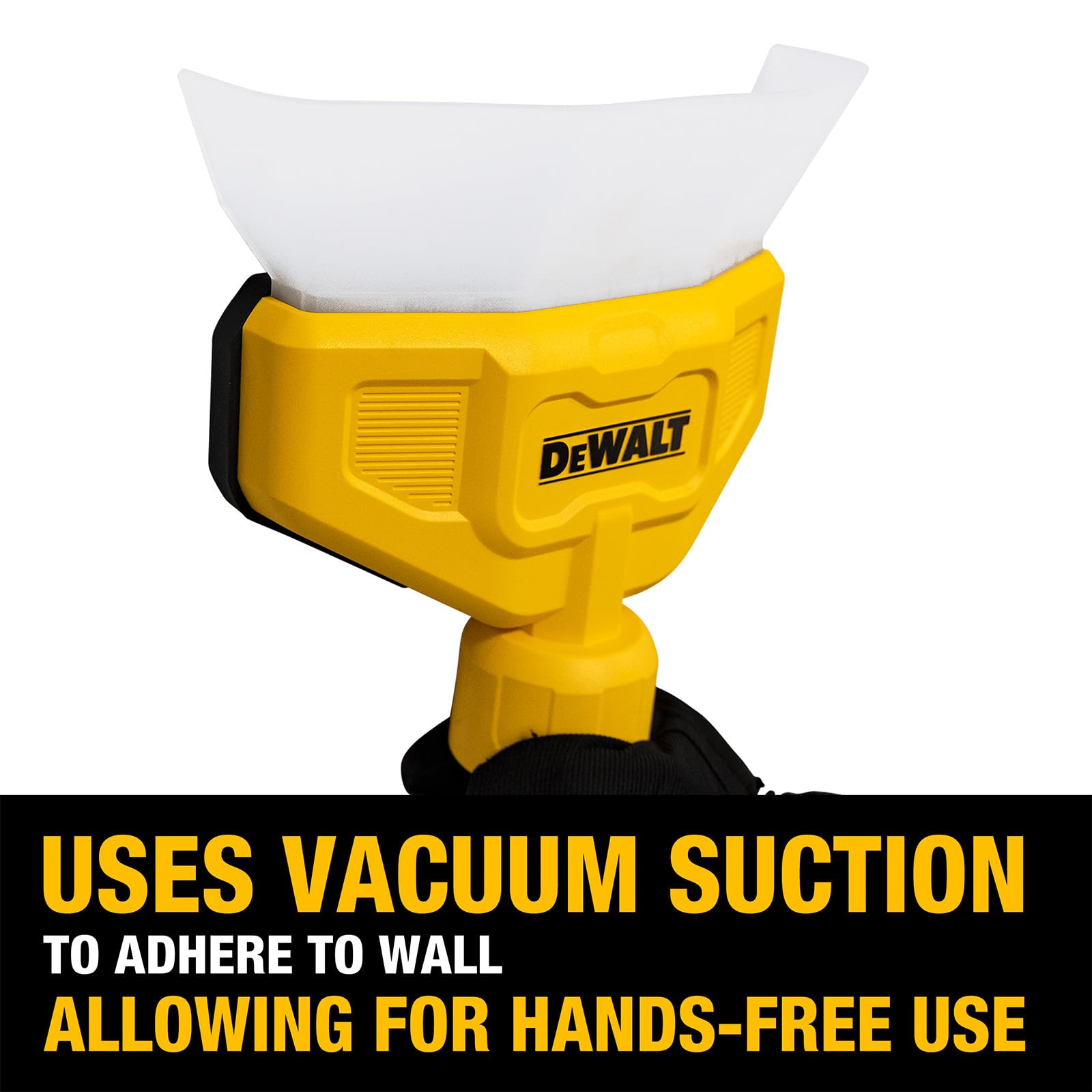 DEWALT universal hose compatibility fits common shop vac hoses for versatile setup.