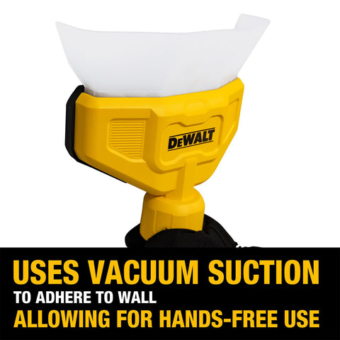 DEWALT universal hose compatibility fits common shop vac hoses for versatile setup.