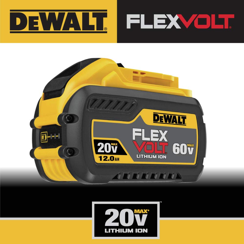 DEWALT volt-switch technology handles 20V/60V transitions.