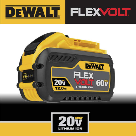 DEWALT volt-switch technology handles 20V/60V transitions.