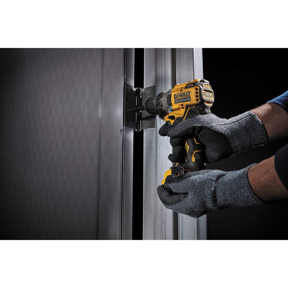 DEWALT Xtreme 12V drill with 2-speed transmission handles varied tasks.