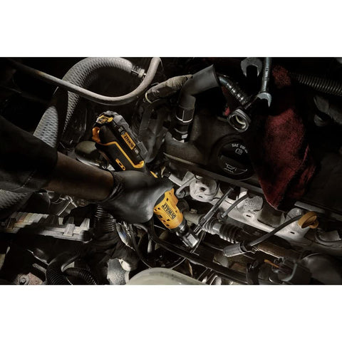 DEWALT XTREME 12V MAX compact head enables access to restricted spots