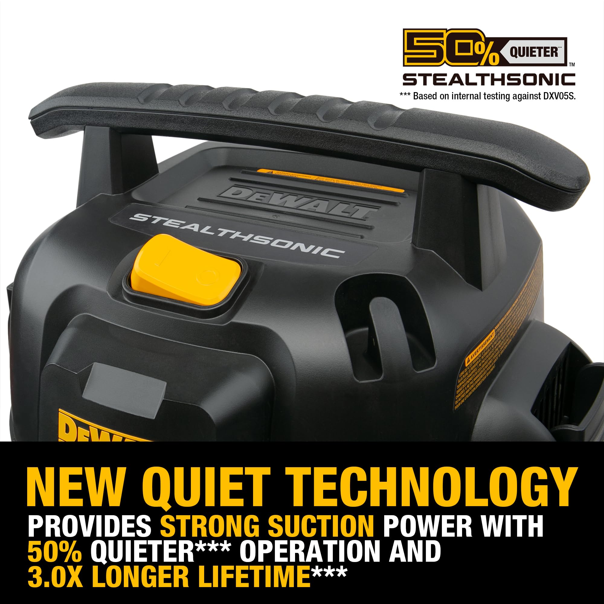 DEWALT Stealthsonic DXV05S extension-wands expand access to tight spaces.