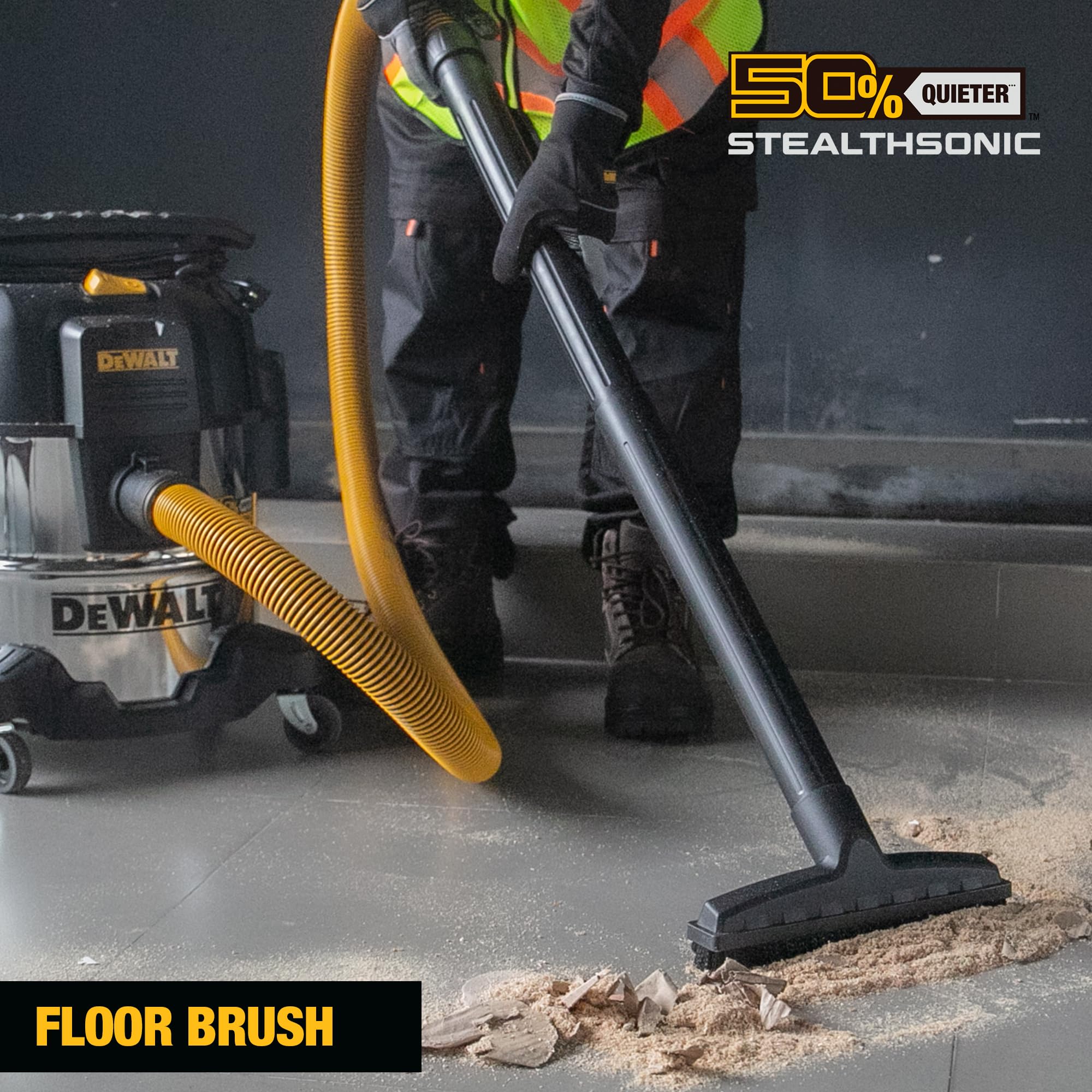 DEWALT Stealthsonic DXV05S filter maintains airflow and suction efficiency.