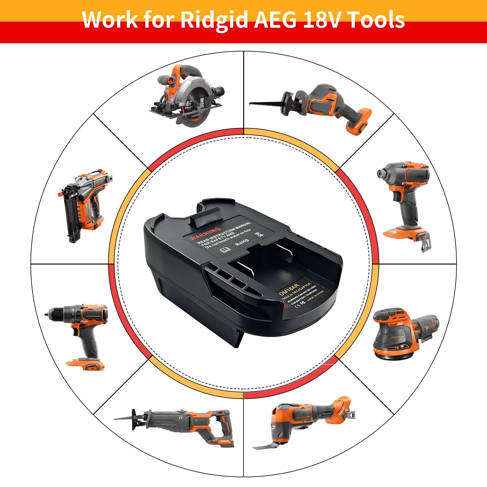 DEWDYS adapter highlights compact ABS design for durability