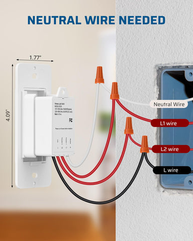 DEWENWILS 100ft RF range delivers reliable wireless control through walls