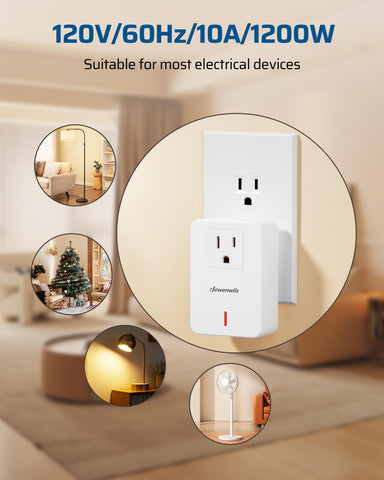 DEWENWILS 100 ft RF range works through walls for flexible placement