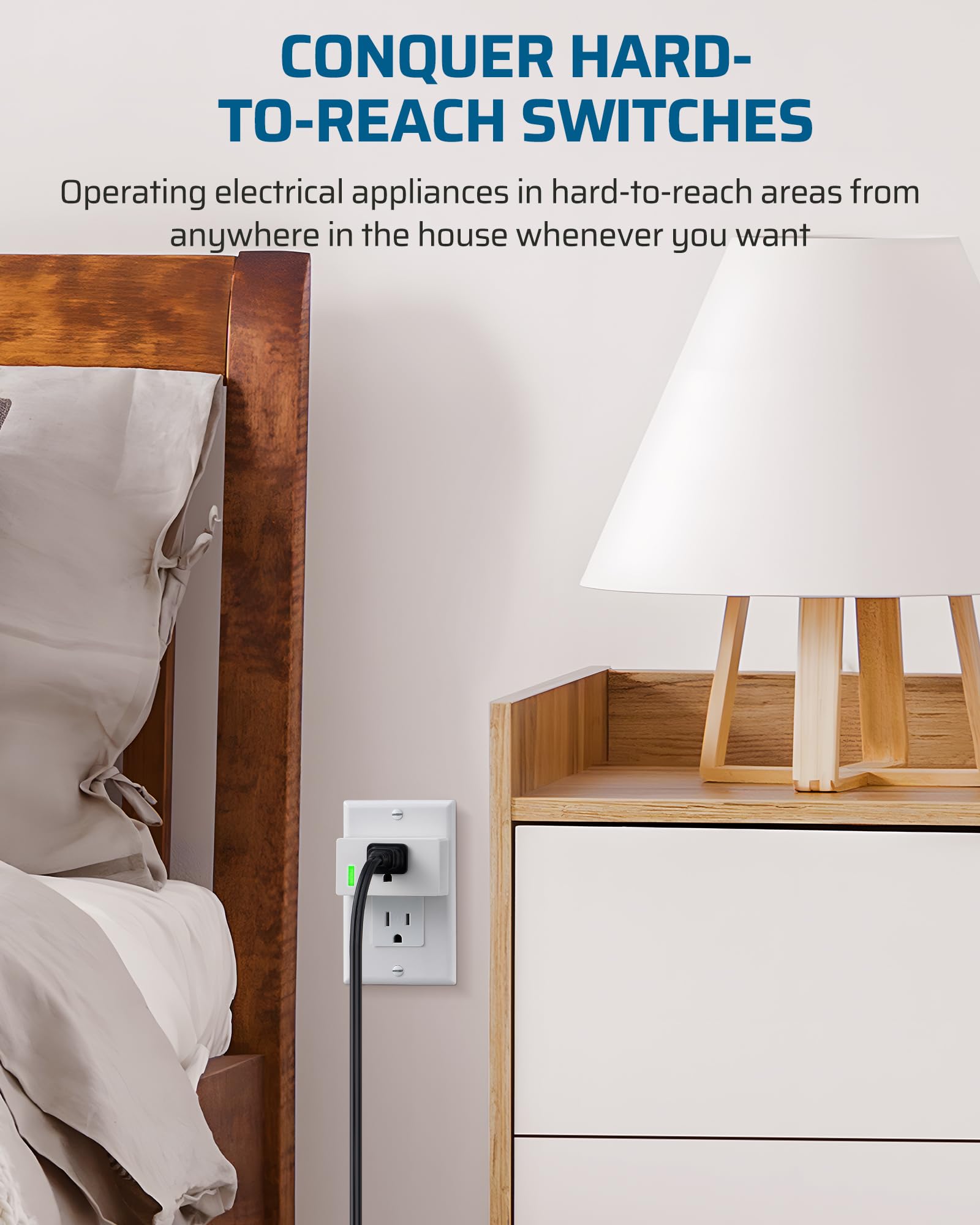 DEWENWILS 200ft RF signal travels through walls for convenient control