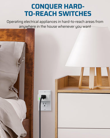 DEWENWILS 200ft RF signal travels through walls for convenient control