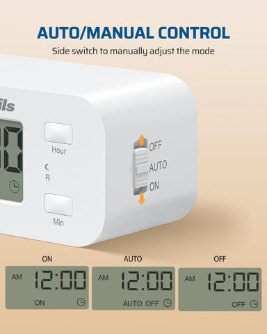 DEWENWILS 3-group daily schedule enables customizable routines.