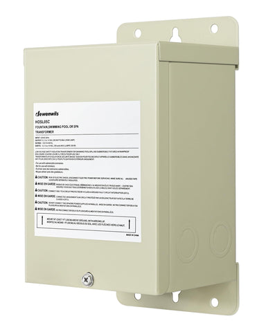 DEWENWILS 300W pool light transformer shown in compact form for underwater lighting projects
