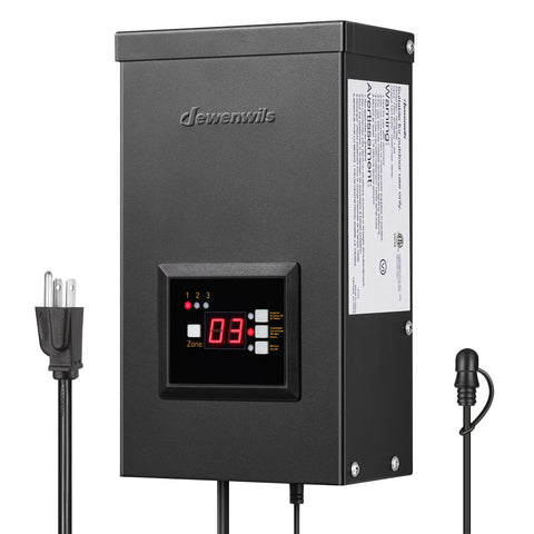 DEWENWILS 300W transformer outdoor mount for easy yard lighting control