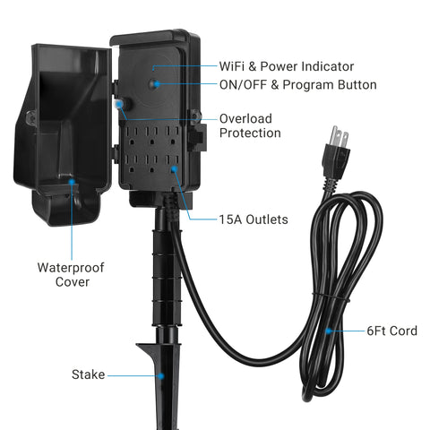 DEWENWILS compatibility with Alexa or Google Assistant for hands-free control.