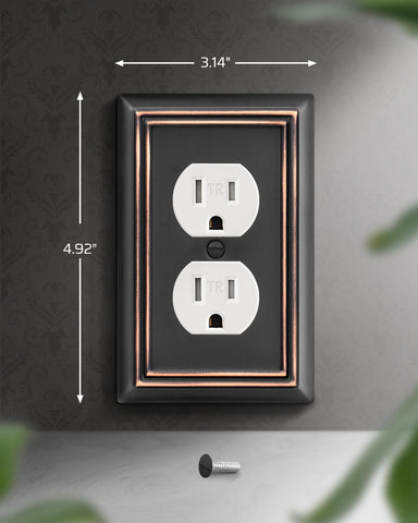Easy installation: DEWENWILS plate snaps into place