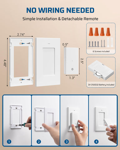 DEWENWILS compact design fits tight spaces while blending with decor