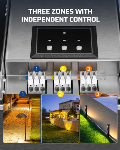 DEWENWILS clamp-connect terminals simplify wiring for faster installation.