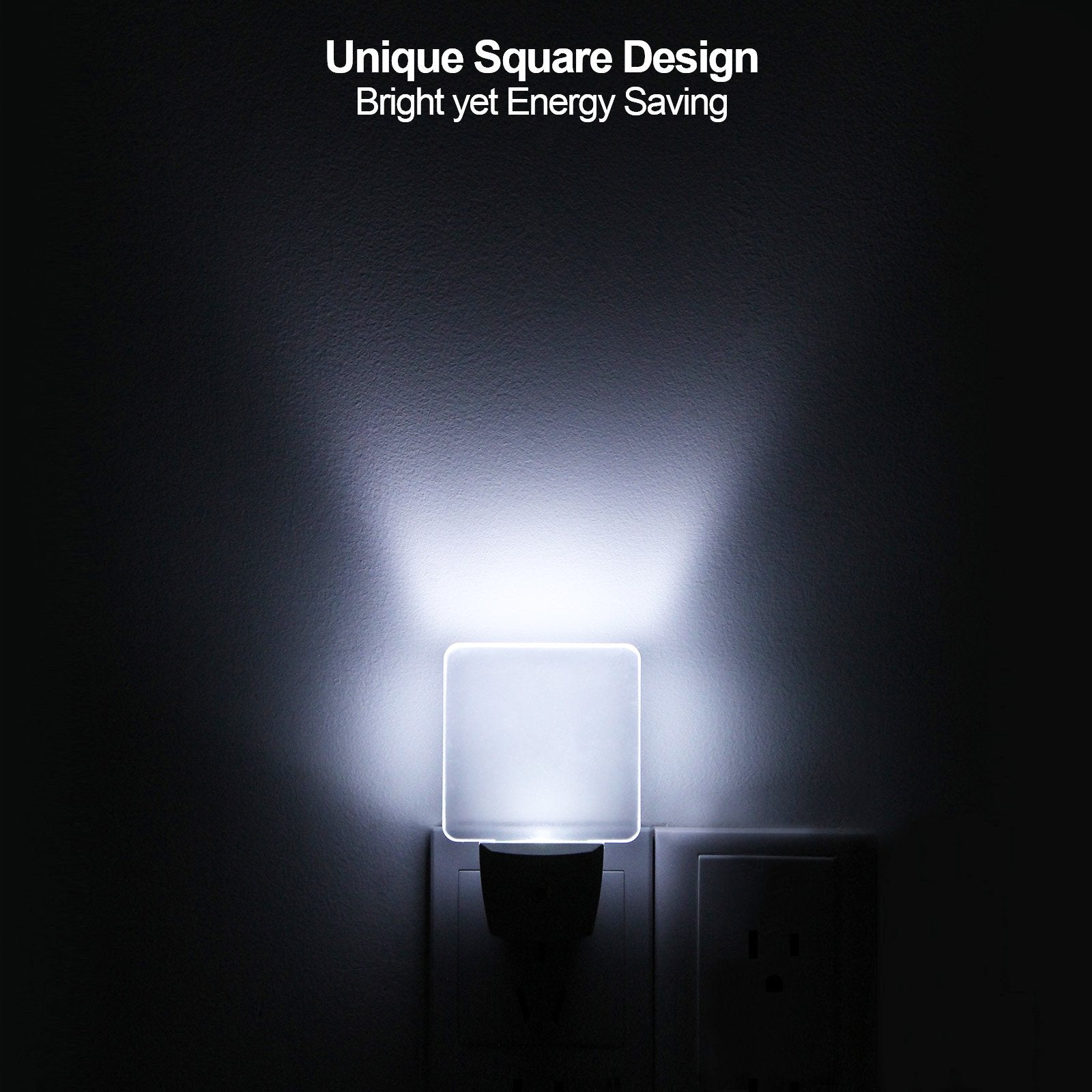 DEWENWILS clear acrylic shade creates warm, diffused light against the wall.