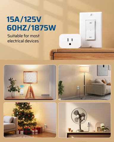 DEWENWILS compatibility with lamps and lights offers flexible room setup.