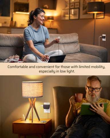 DEWENWILS compatible with dimmable bulbs supports incandescent and LED options.