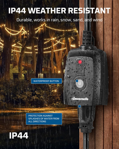 DEWENWILS dimmer works with dimmable LED and tungsten bulbs