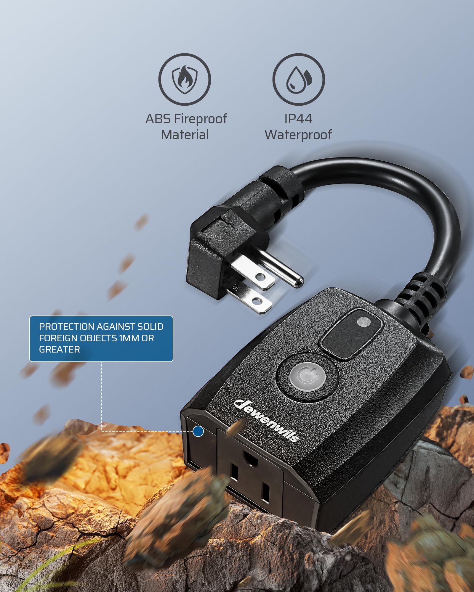 DEWENWILS dimmer ideal for patios decks and festive outdoor decor
