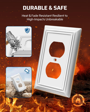 DEWENWILS dimmer-toggle compatible wall plate fits multiple switches.
