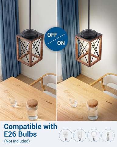 Dewenwils durable metal frame with wood grain coating resists rust and dust