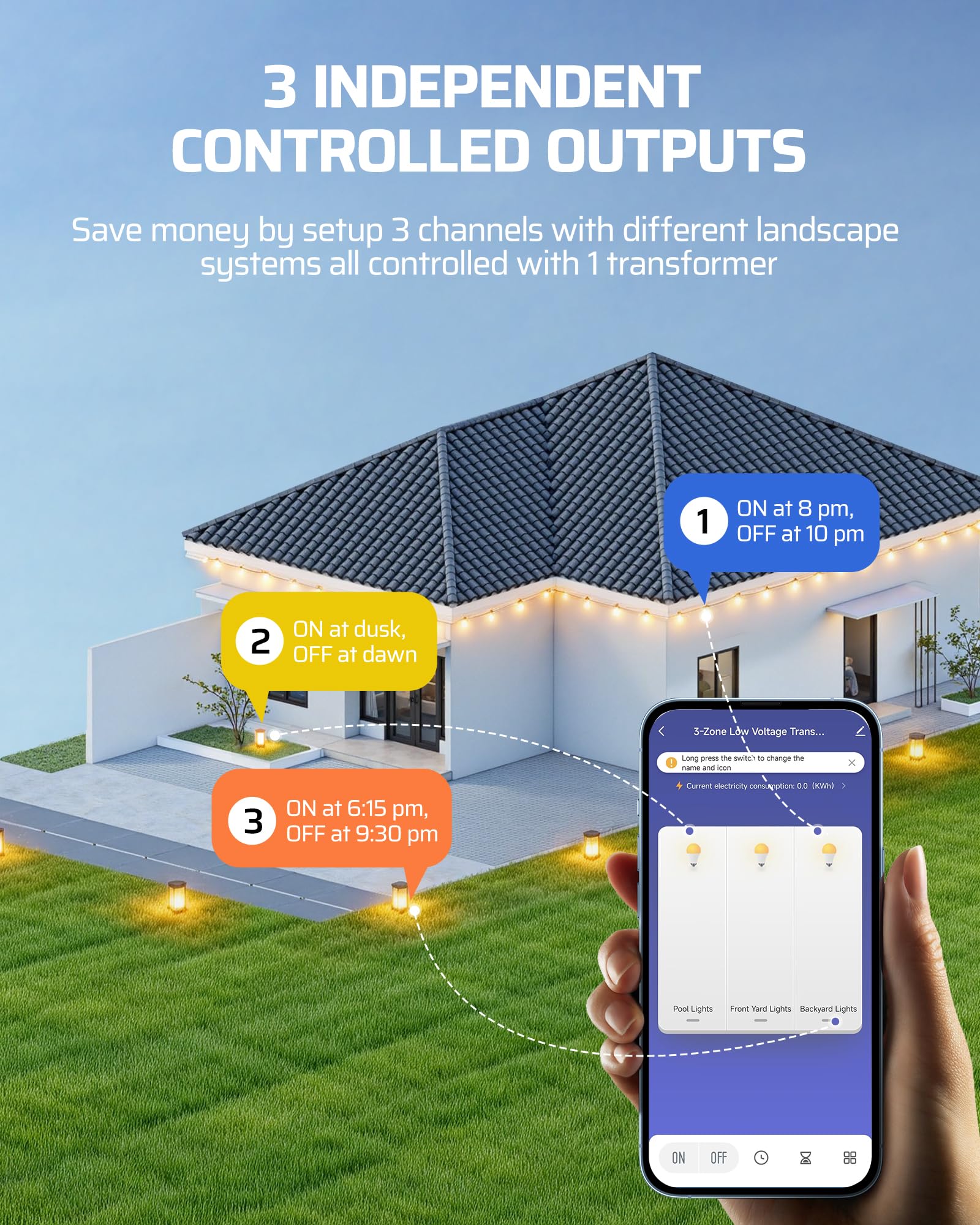 DEWENWILS dusk-to-dawn photocell adapts lighting to sunset for energy efficiency